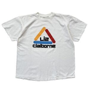 Vintage 90s Liz Claiborne Logo Color Block Single Stitch Size XL